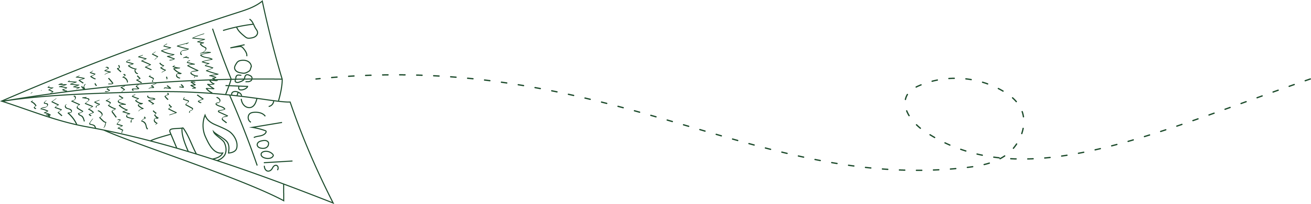 Paper plane with text_green Paper plane with text_green